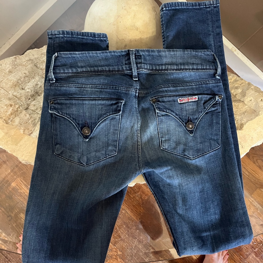 Hudson low rise skinny jeans- size 26